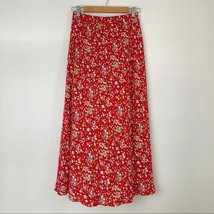 VINTAGE Carol Anderson Floral 90’s Midi Skirt
